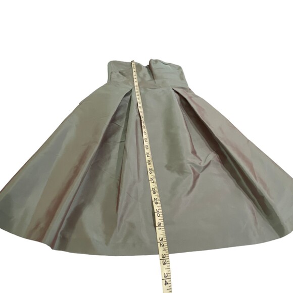 Alfred Sung D538 Size 4  Dress Pockets Atlantis Gray Strapless Cocktail NWT - Picture 12 of 14
